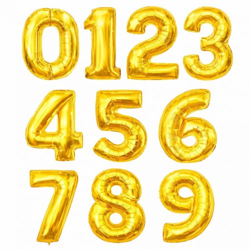 Гелиевые шары «Цифры желтые»