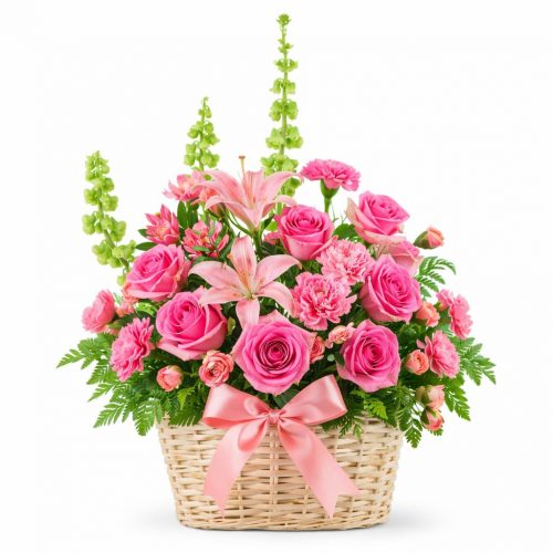 Цветочная композиция «Розовый лес»
