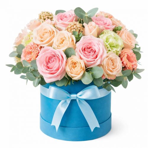 Цветы в коробке «Вечный сад»
