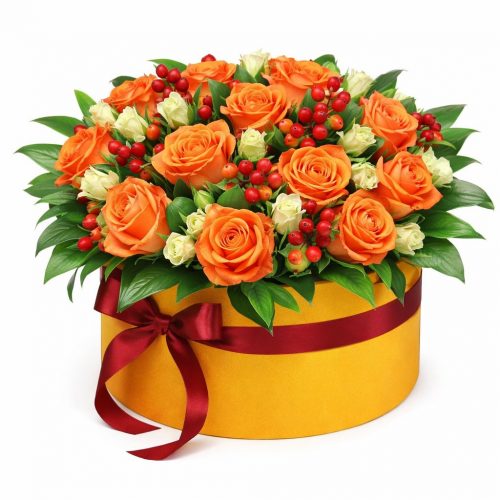 Цветочная композиция «Огненный вихрь»