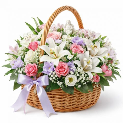 Цветочная композиция «Белоснежная нежность»