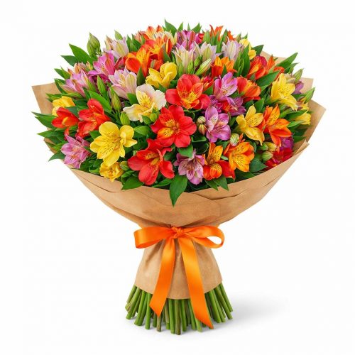 Букет из свежих цветов «Цветочная симфония»