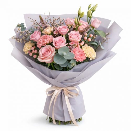 Букет «Розовое сияние»