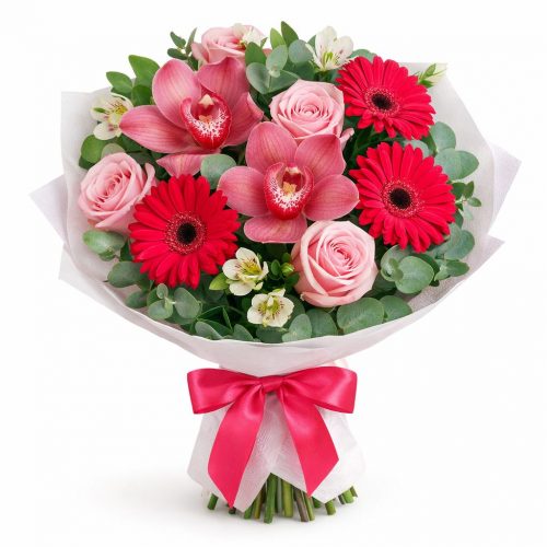 Букет «Розовый вальс»