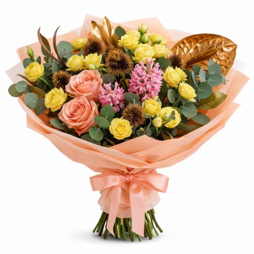 Букет цветов «Подлинный закат»