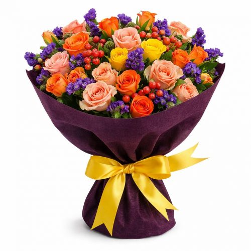 Букет цветов «Волшебная палитра»
